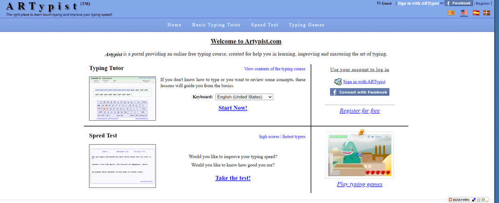 GEARVN -  ARTypist website thực hiện typing test online