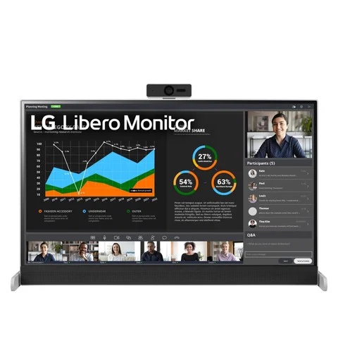 GEARVN - Màn hình LG Libero 27BQ70QC-S 27“ IPS 2K USBC Tích Hợp Webcam FHD