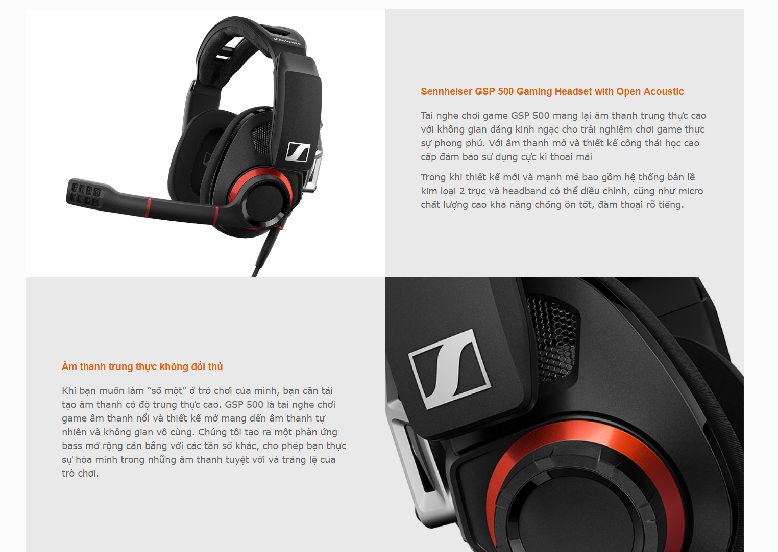 Tai nghe Sennheiser GSP 500