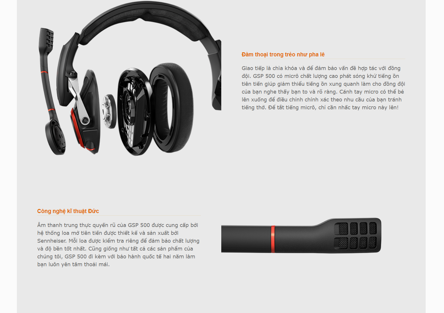 Tai nghe Sennheiser GSP 500