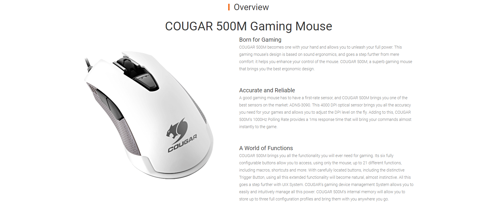 Cougar 500M White