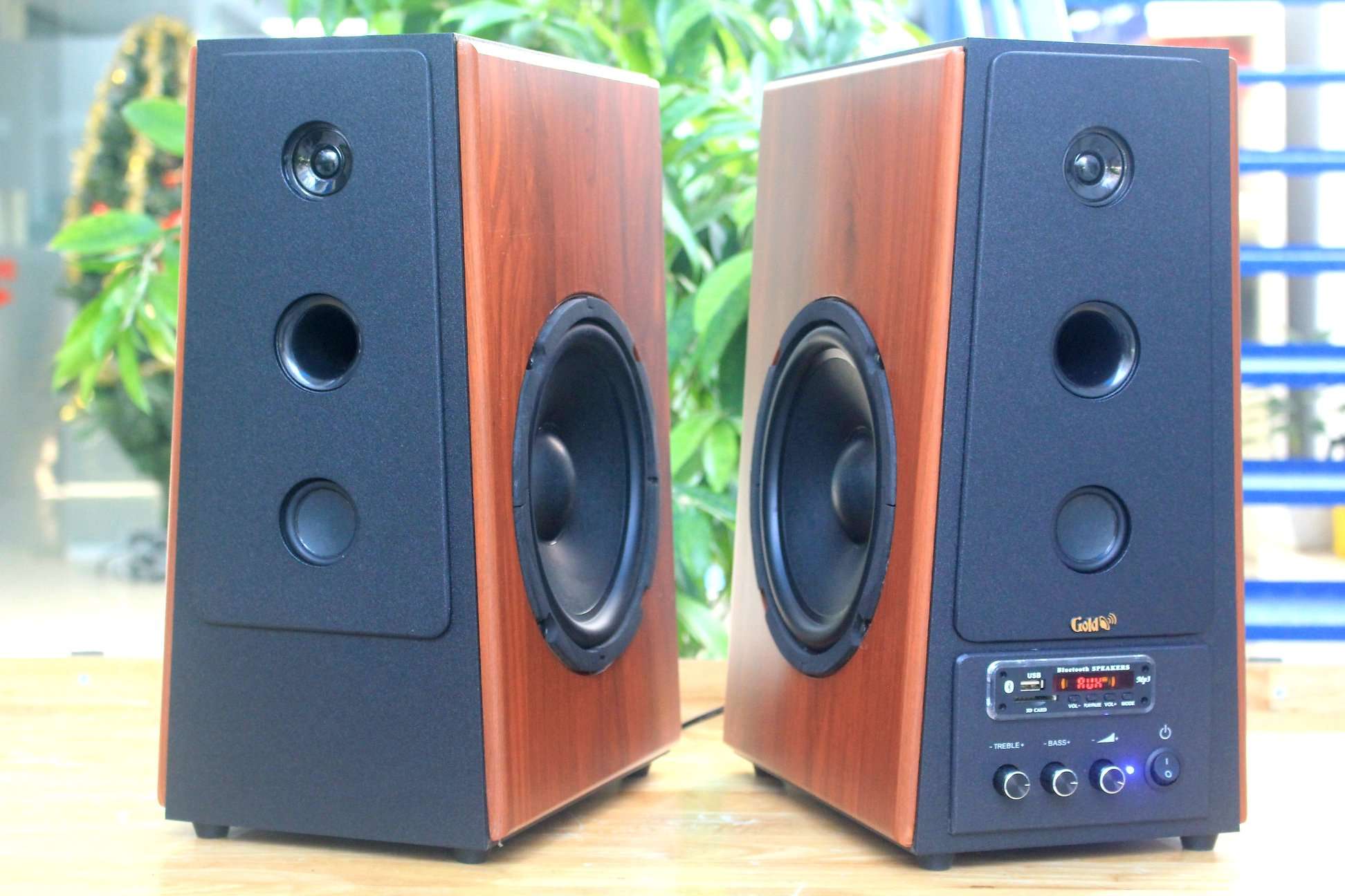 Bộ loa hifi W120 là loa bluetooth, kết nối không dây của hãng loa Goldsound