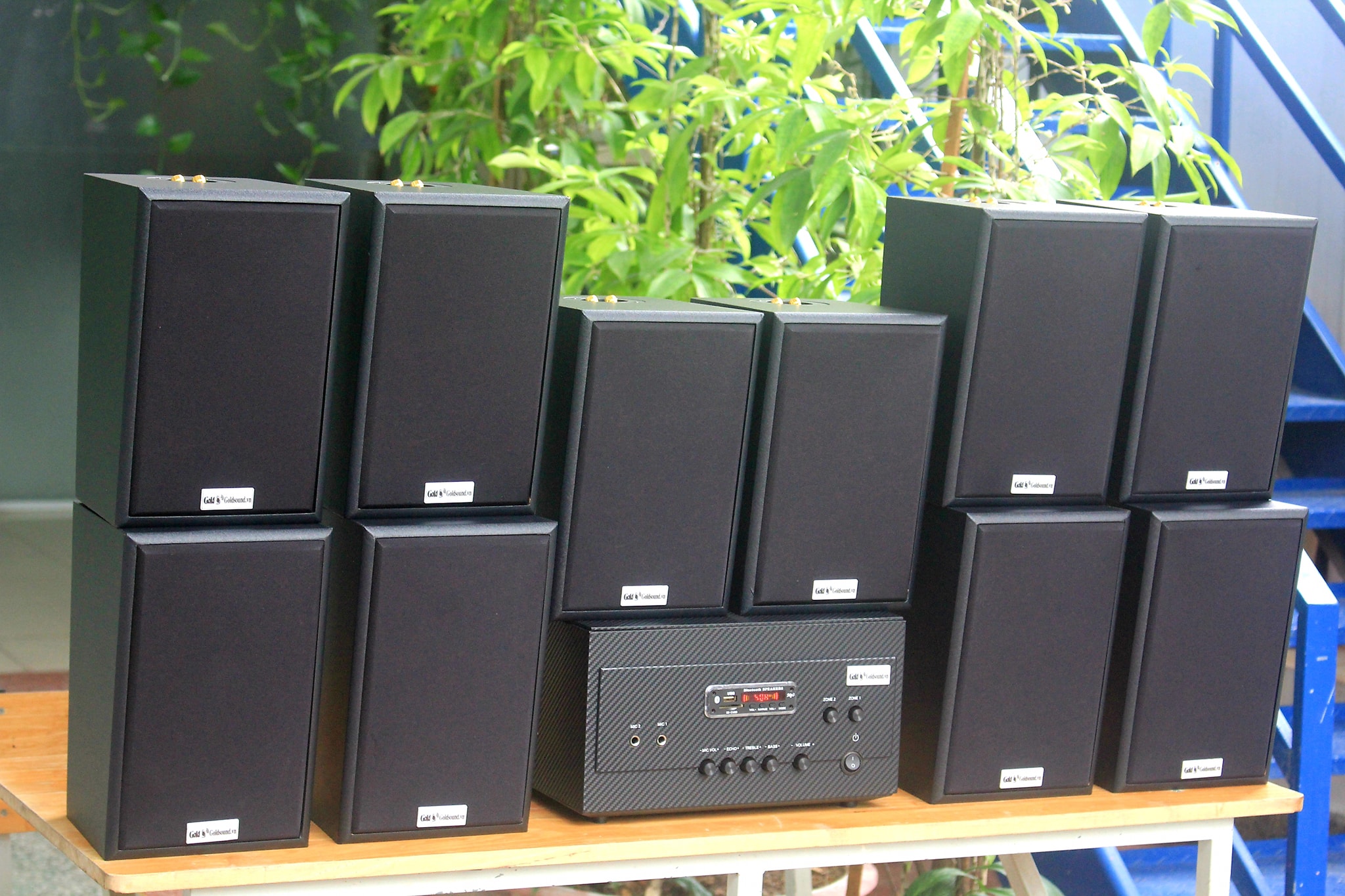 Loa nhà hàng loa cafe Combo LOA QUÁN CAFE 10c V55C + Amply A907