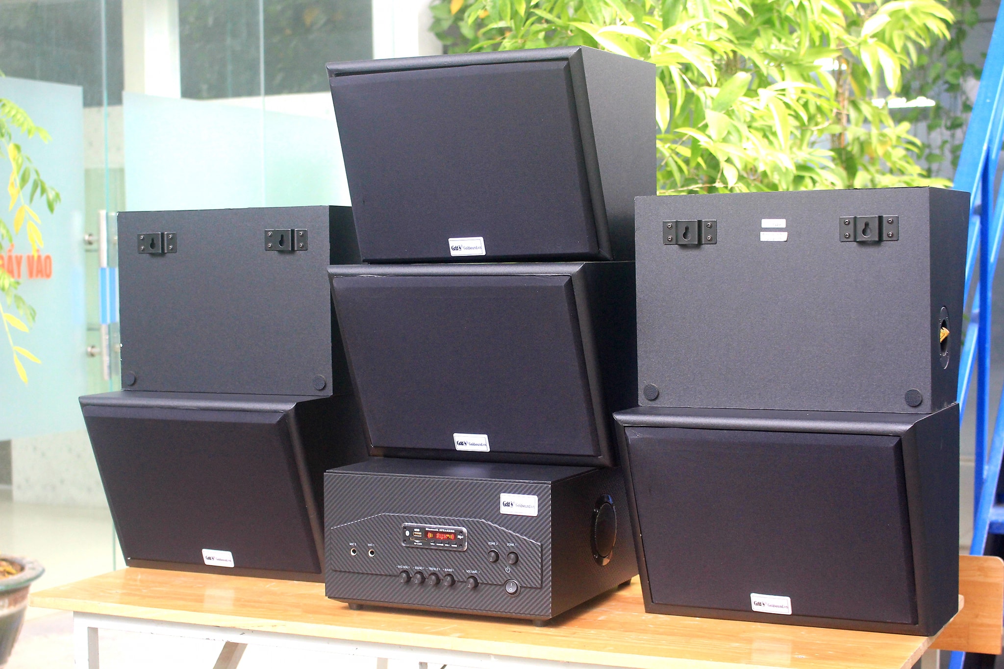 Loa nhà hàng, loa cafe: Combo dàn loa NGOÀI TRỜI V130NT