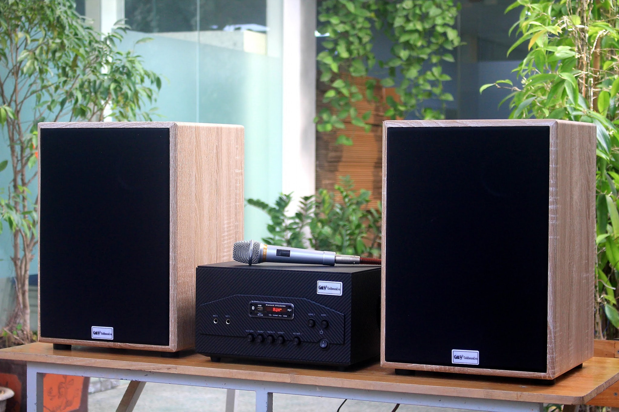 loa karaoke XẢ HÀNG TRƯNG BÀY Dàn Karaoke V231 bluetooth, ghép ampli 900w, hát siêu ngọt