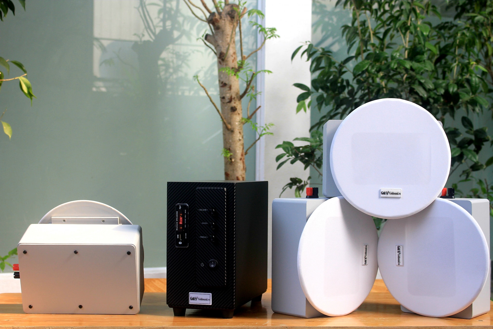 Loa spa loa nhà hàng loa cafe lắp đặt TRỌN GÓI Dàn loa ÂM TRẦN VAT38