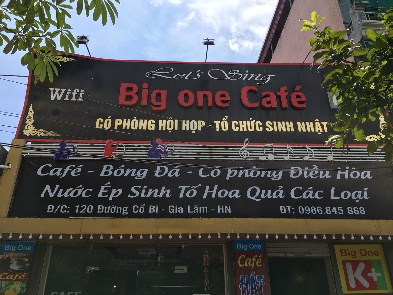 Loa Goldsound lắp đặt loa cho Big One Cafe, Cổ Bi, Gia Lâm, Hà Nội