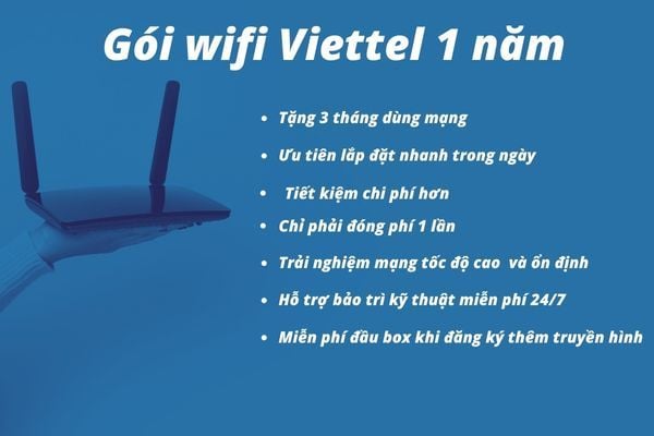 lợi ích của gói wifi viettel 1 năm