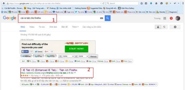 Hướng dẫn sử dụng IE tab trên Firefox để kê khai thuế qua mạng với chữ ký số