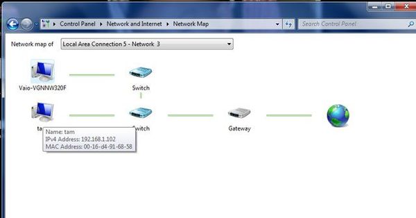Lắp đặt cáp quang Viettel và tìm địa chỉ IP của máy tính khác trong hệ thống