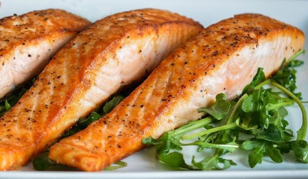 Cá hồi có hàm lượng Protein cao