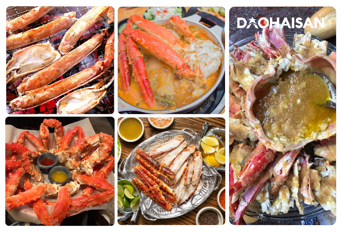 Món ăn từ Cua King Crab Feedback của khách hàng