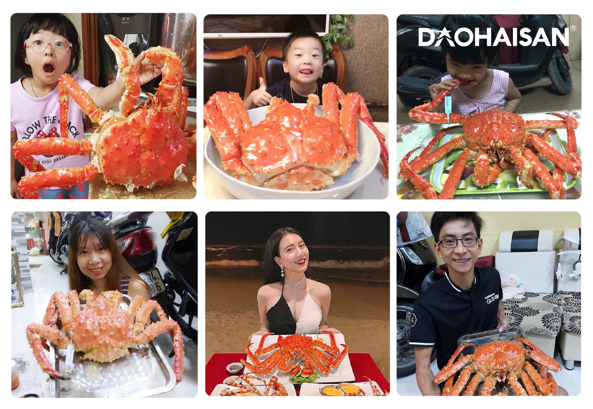 Món ăn từ Cua King Crab Feedback của khách hàng