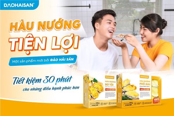 Ra mắt sản phẩm hàu nướng phô mai và hàu nướng bơ tỏi tại Đảo Hải Sản