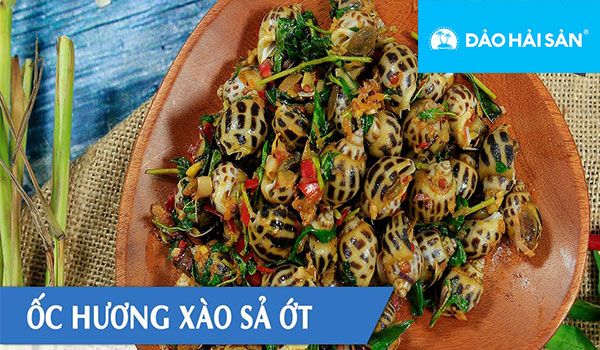 Món ốc hương xào sả ớt có hương vị cay nồng, thơm ngon của cực hấp dẫn