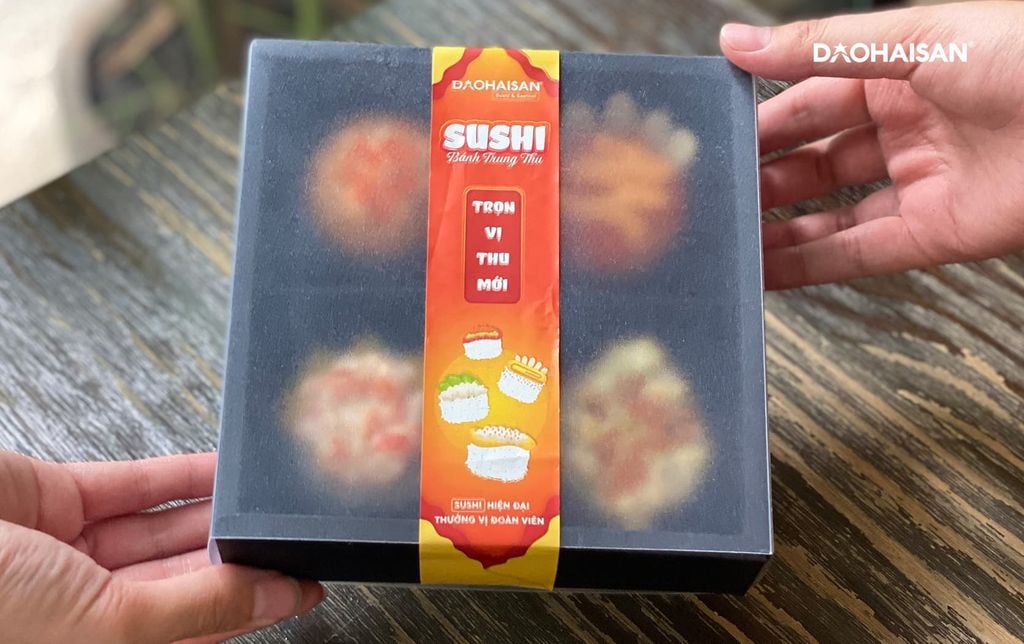 sushi bánh trung thu hải sản