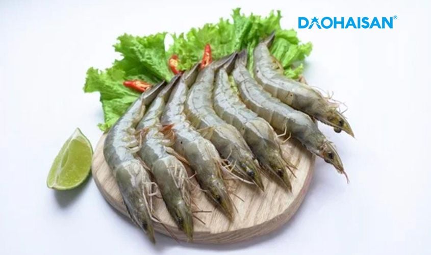Tôm thẻ tươi có giá trị dinh dưỡng cao đối với sức khoẻ con người