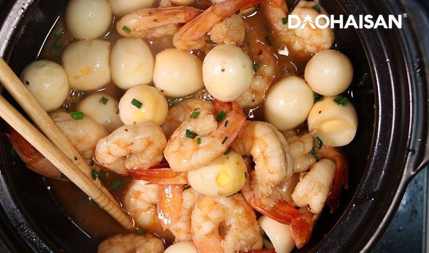 Tôm thẻ tươi ngon? kho tàu