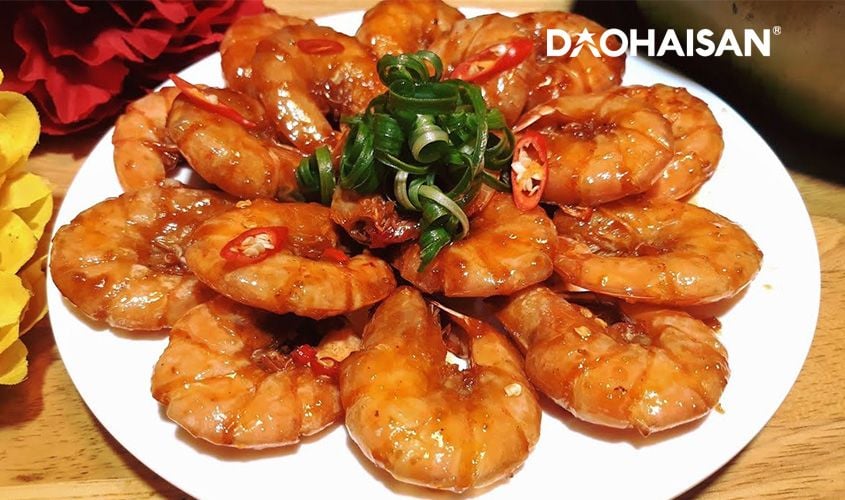 Tôm thẻ tươi ngon? kho tàu