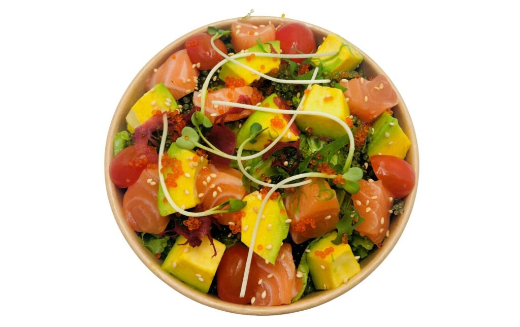 salad sashimi