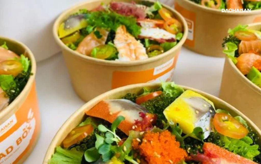 salad sashimi