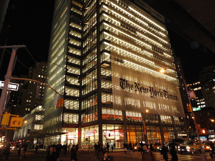 the new york times building