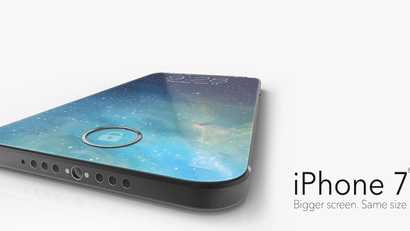 iPhone 7 không viền màn hình, nút Home độc đáo