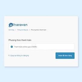 Chọn Thanh toán online qua ví MoMo