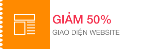 Giảm 50% giao diện Website