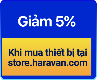 Giảm 5% khi mua thiết bị tại store.haravan.com