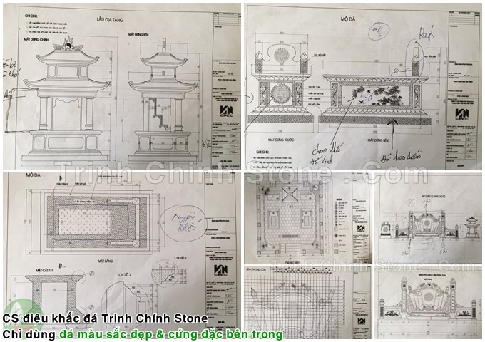 bản vẽ thiết kế lăng mộ