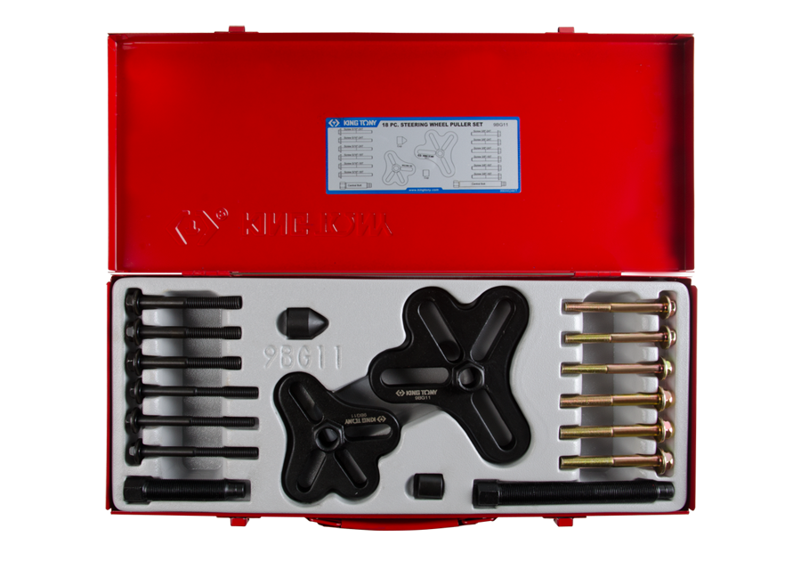 Bộ cảo vô lăng KINGTONY 9BG11 gồm đĩa kéo nhỏ/lớn, ty cảo và bộ bu-lông ren inch