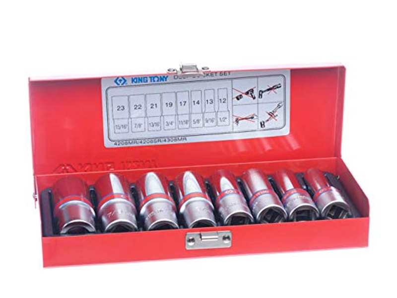 Bộ Đầu Tuýp Bông Hệ Inch 1/2 inch Kingtony 4208SR
