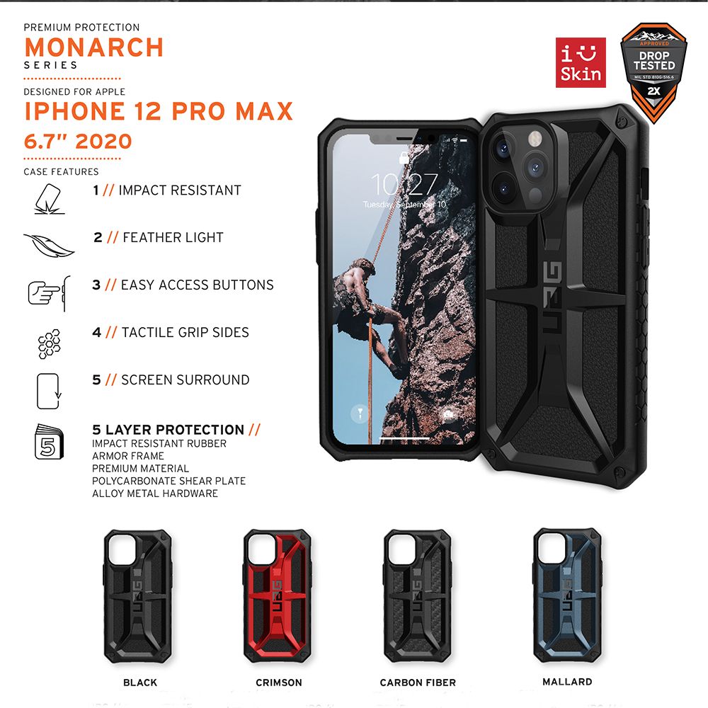 OP LUNG IPHONE 12 PRO MAX UAG MONARCH CHINH HANG USA 100%