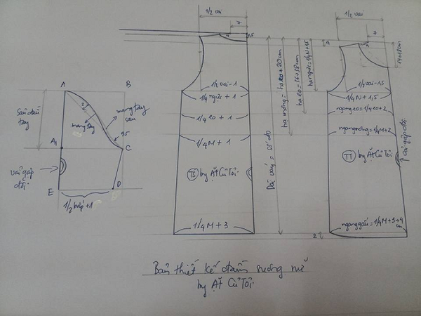 Cách cắt áo đầm suông đơn giản cho người mới học may – EDS - Thời ...