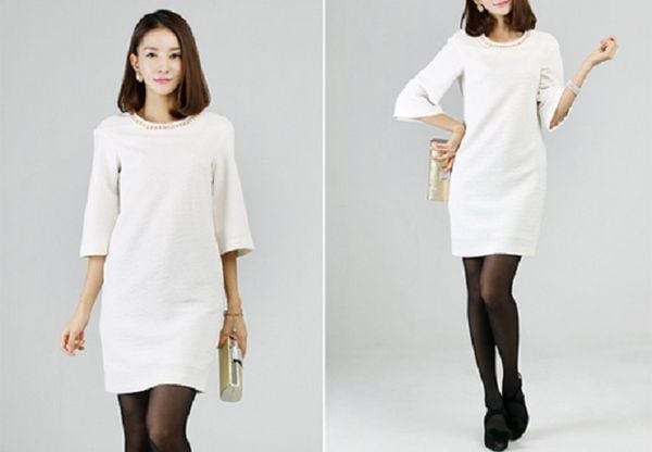 Váy bầu thiết kế Aidenshop đầm bầu mùa hè công sở dáng suông thời trang màu  trắng sau sinh(45-65kg) VB2 | Lazada.vn