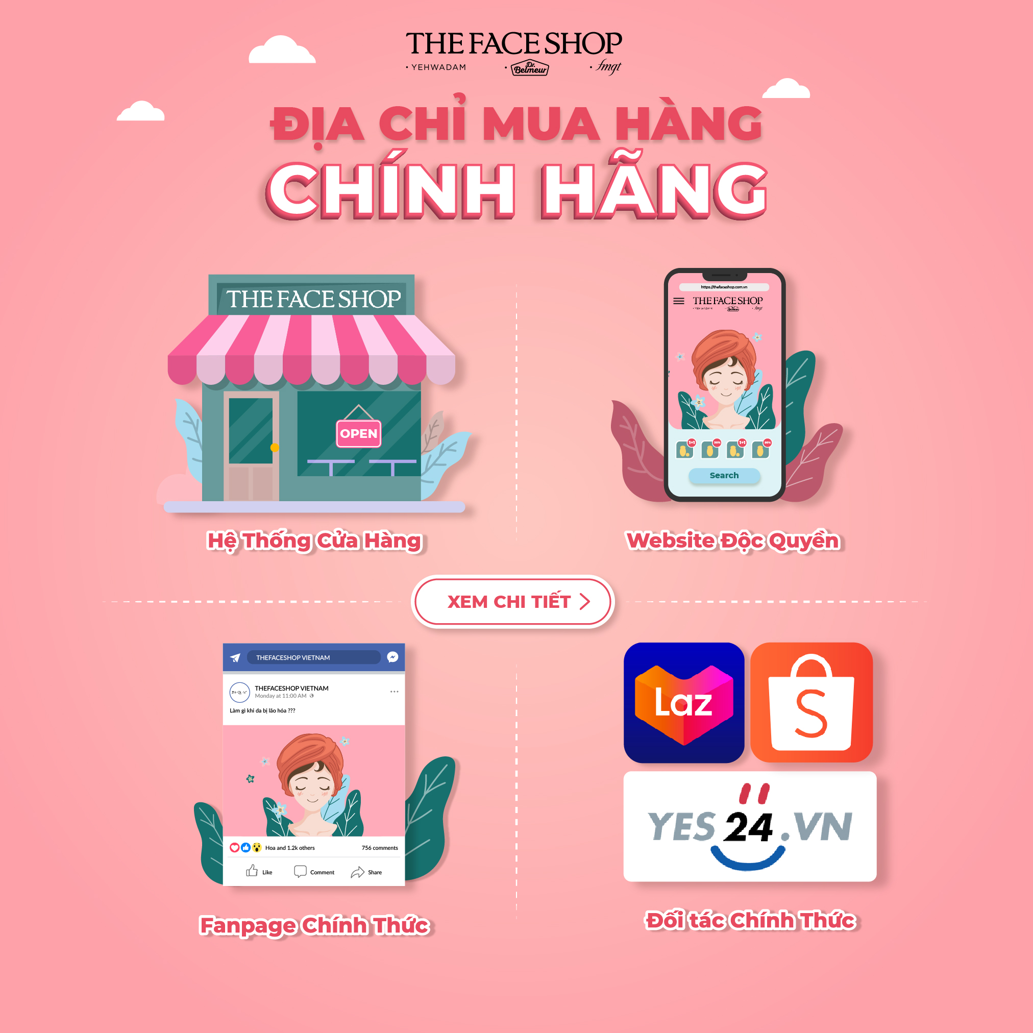 MUA MỸ PHẨM THEFACESHOP CHÍNH HÃNG Ở ĐÂU?