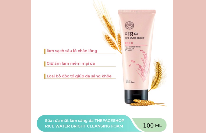 sữa rửa mặt Rice