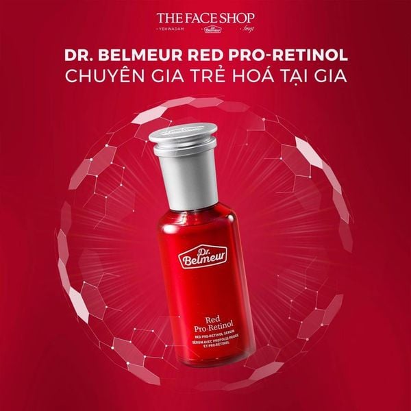 serum cải thiện nếp nhăn the face shop red pro-retinol