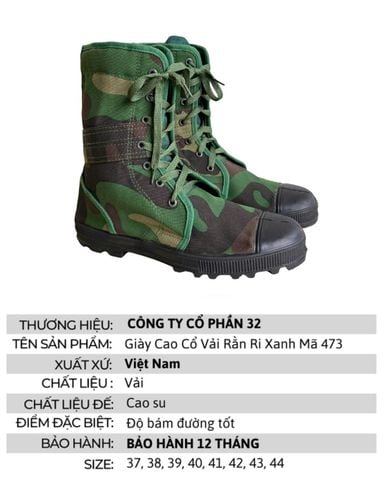 Bí Quyết Chọn Giày Bộ Đội Cao Cổ