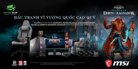 Chương Trình Khuyến Mãi MSI | Tặng Code Game Assassin's Creed Valhalla: Dawn of Ragnarok
