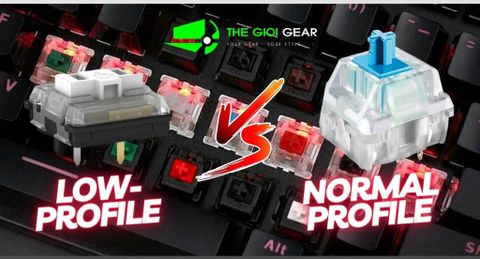 Sự khác biệt giữa Low-profile switch và Normal-profile switch trên bàn phím cơ