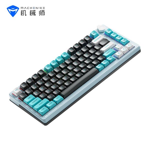 Keyboard Machenike K600T-B82 Tri-Mode RGB White Purple (Shirasaiko)