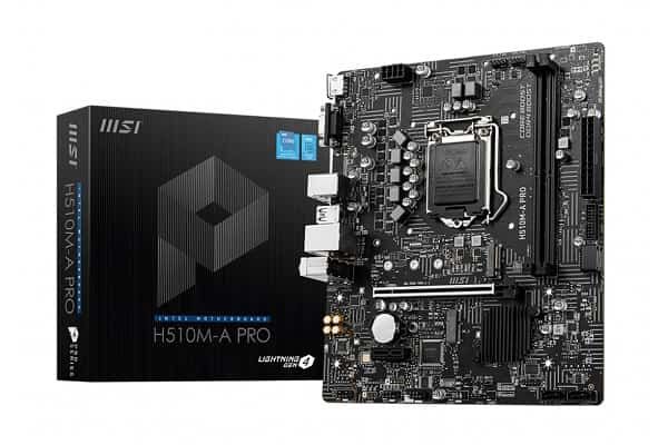 Mainboard MSI H510M PRO thích hợp khi Build PC Gaming 15 triệu.