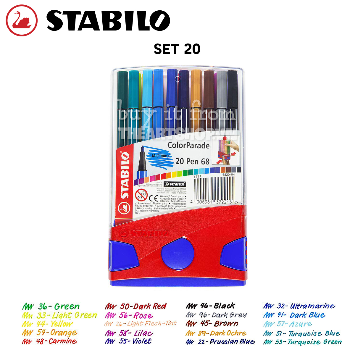 Bộ bút marker STABILO - STABILO Pen 68 Marker Set 10/20 colours –
