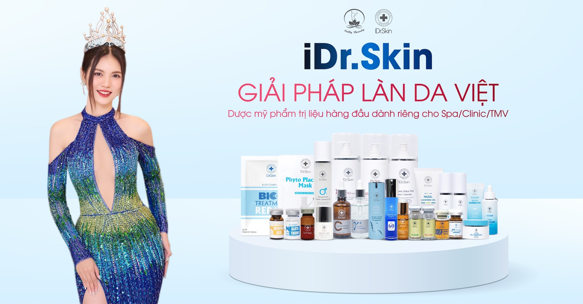 Thương hiệu iDr.Skin - dược mỹ phẩm công nghệ cao của Hàn Quốc - chính thức có mặt tại Perfect Skin R&D