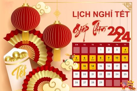 Perfect Skin R&D thông báo lịch nghỉ Tết Nguyên đán Giáp Thìn 2024