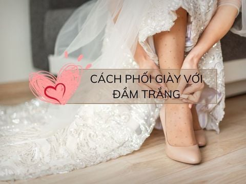 Gợi ý các cách phối giày với đầm trắng bạn nên biết