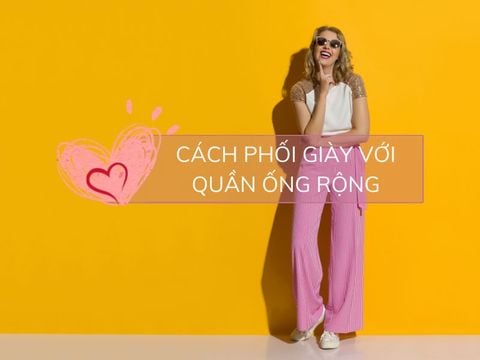 Những tips phối giày với quần ống rộng mà các cô gái cần biết