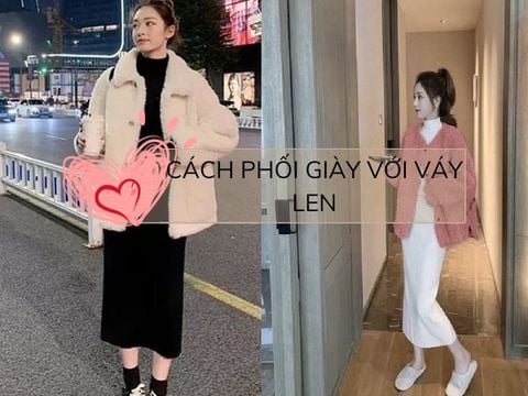 Những cách phối giày với váy len được ưa chuộng hiện nay
